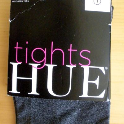 Hue Graphite Heather Gray WARM Control Top Ultimate Opaque Tights 1